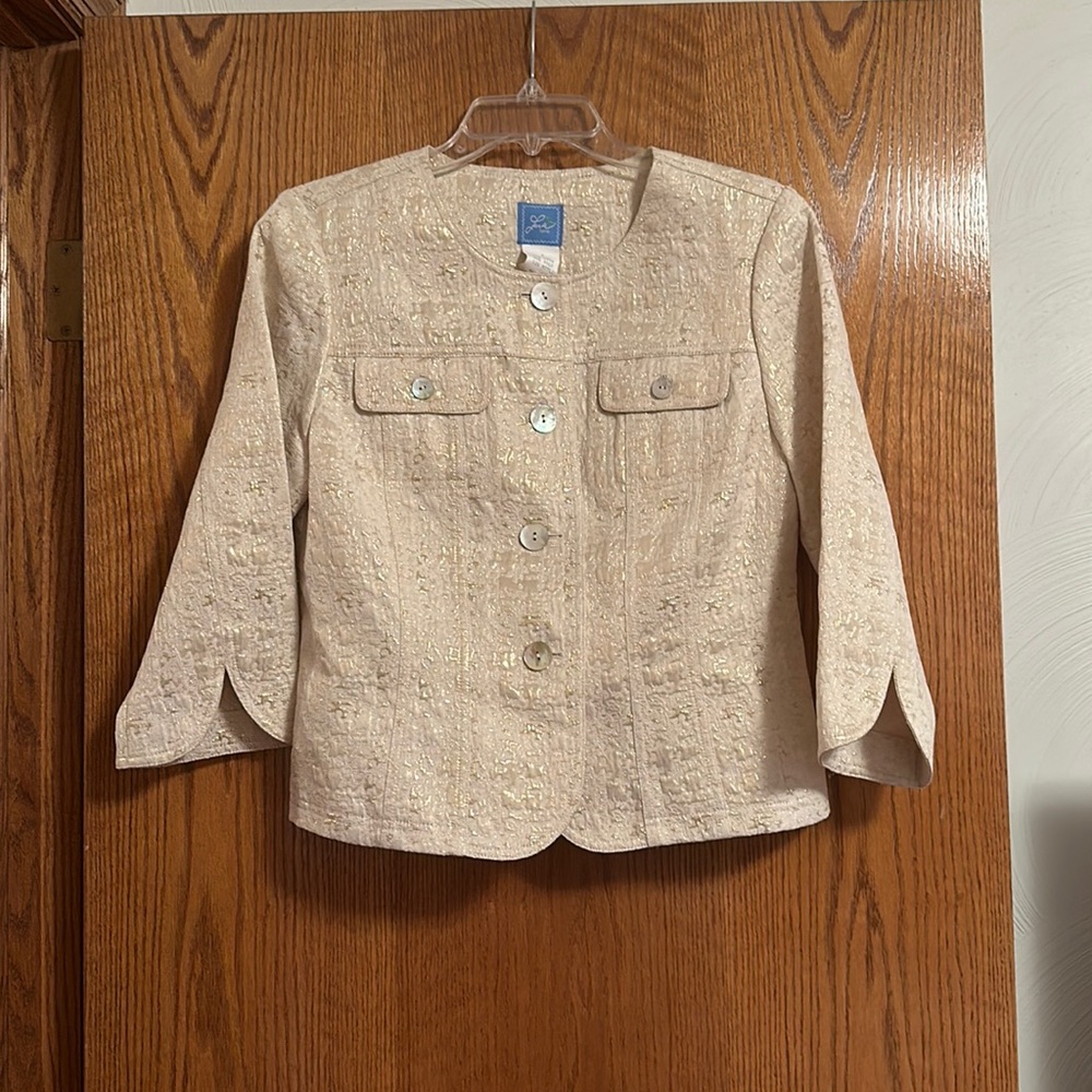 Gold jacket size 8